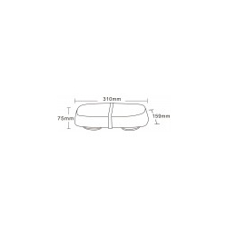 Belka ostrzegawcza LED 310x159mm